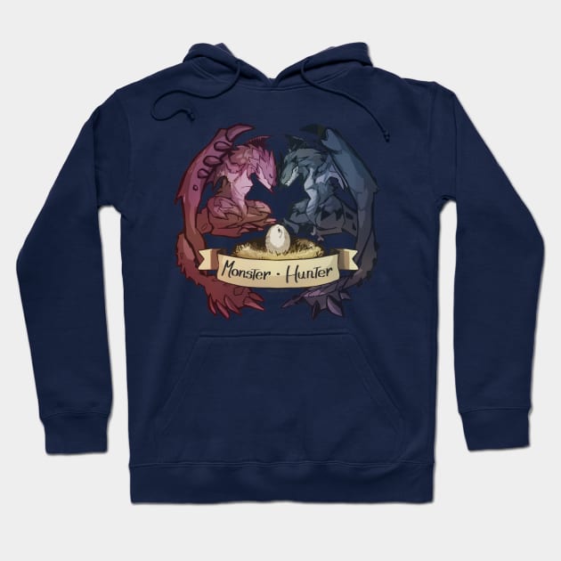 Monster Hunter - Love PinkAzure Hoodie by Mikoto